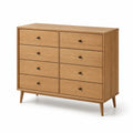Commode en bois à 8 tiroirs 120 cm