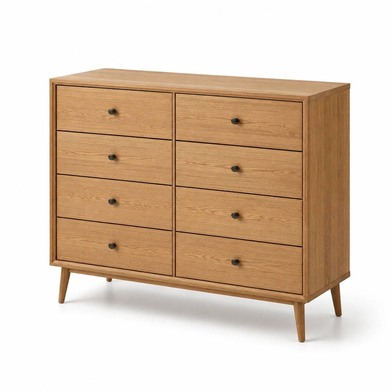 Commode en bois à 8 tiroirs 120 cm